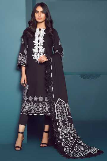 AlKaram Fw-09-20 Black Winter Collection 2020